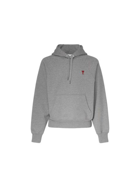 AMI Paris Ami Paris Ami De Coeur Hoodie Grey