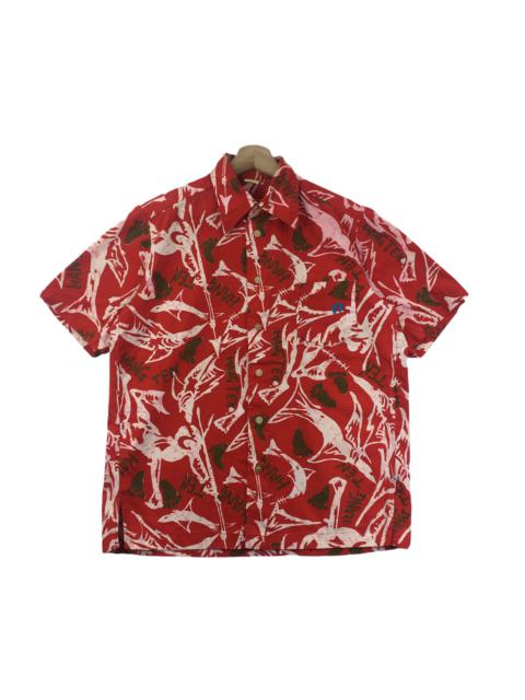 Other Designers Hang Ten - Vtg 80’ HANG TEN AOP Surfing All Over Print Casual Tee Shirt