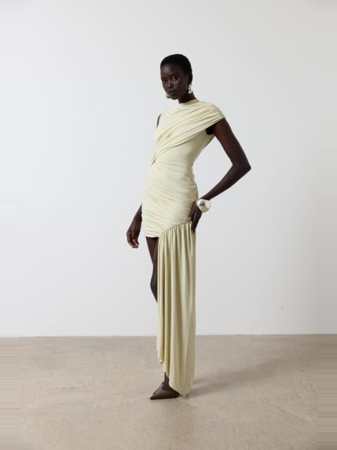 De La Vali RAVENNA MINI DRESS IN BUTTERCREAM SPANDEX JERSEY