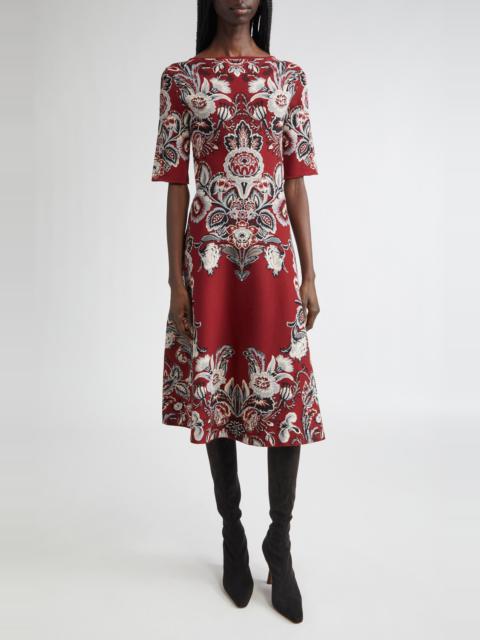 Etro Etro Paisley Jacquard Knit Midi Dress in Printed Bordeaux Base at Nordstrom