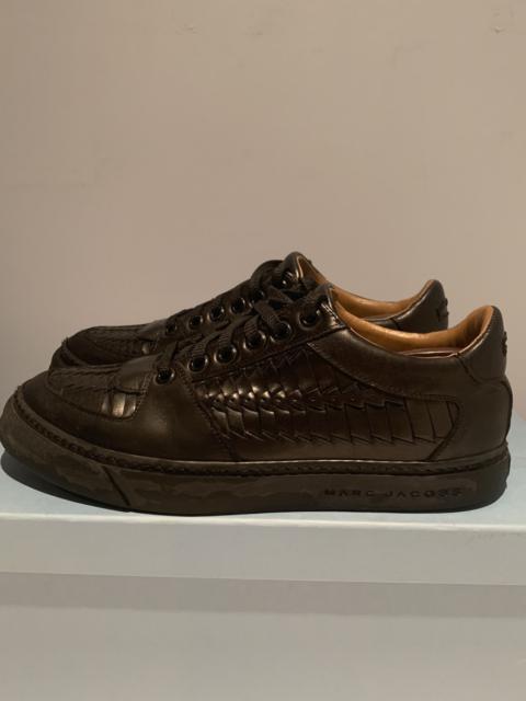 Other Designers Marc Jacobs - MARC JACOBS, black leather hand weaved trainers
