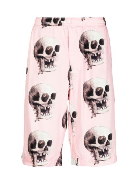 ENDLESS JOY SKULL GRAPHIC-PRINT BERMUDA SHORTS