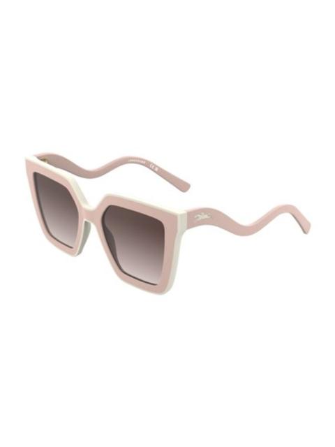 Longchamp Longchamp Pink Gradient Irregular Ladies Sunglasses LO792S 610 53