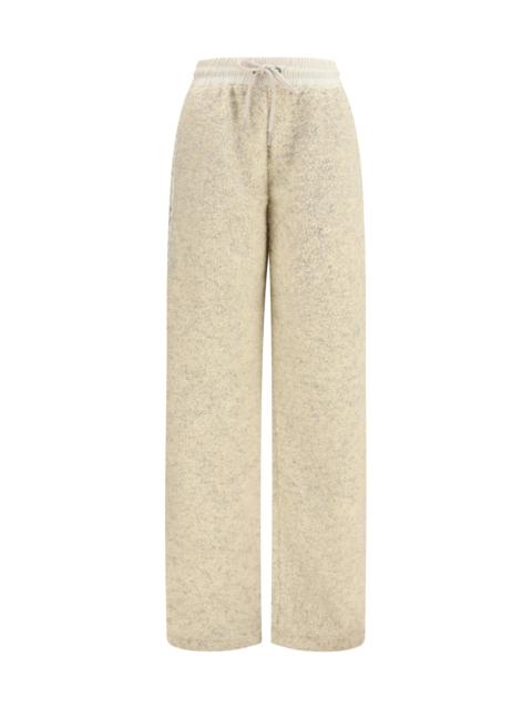 Moncler Moncler Teddy-effect Fleece Sweatpants Open White
