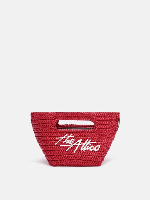 THE ATTICO ''VIA DEI GIARDINI 15'' RED TOTE BAG