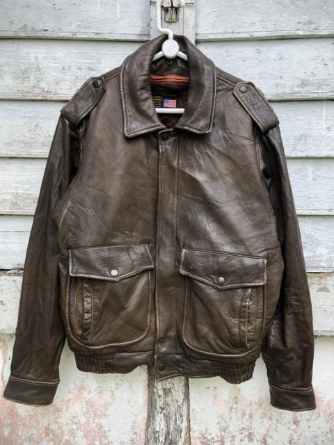 Other Designers Vintage - Us Armed Forces Aviator Jacket Leather By Aero Craft M.F.G