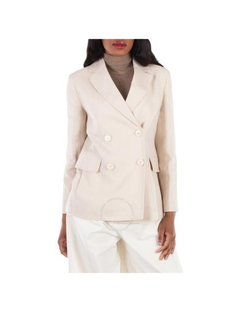 Max Mara Laura Double-Breasted Linen Blazer