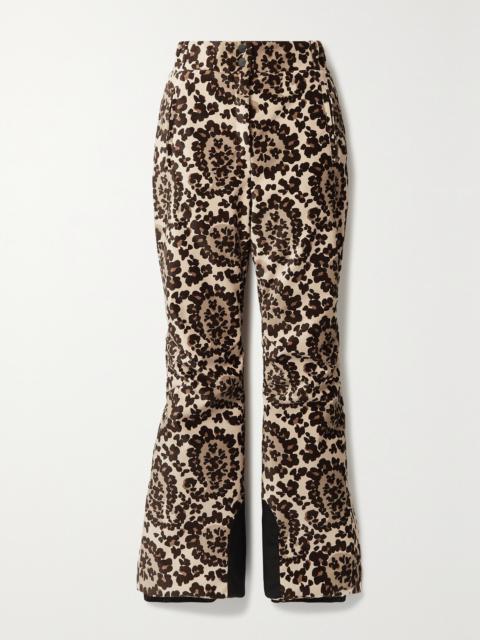 FENDI Printed Velvet Bootcut Ski Pants