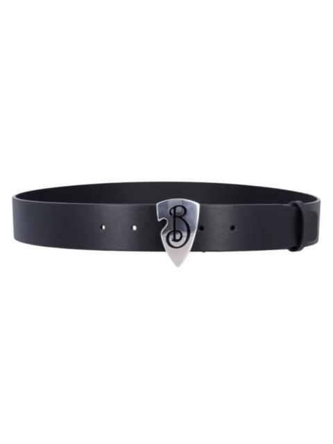 Burberry Burberry Leather B Shield Belt