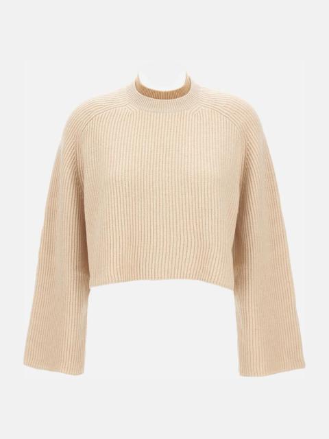 Max Mara Double Collar Ribbed Pullover