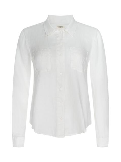 L'AGENCE Isla Linen Shirt