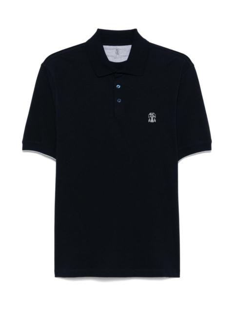 Brunello Cucinelli Logo cotton polo shirt