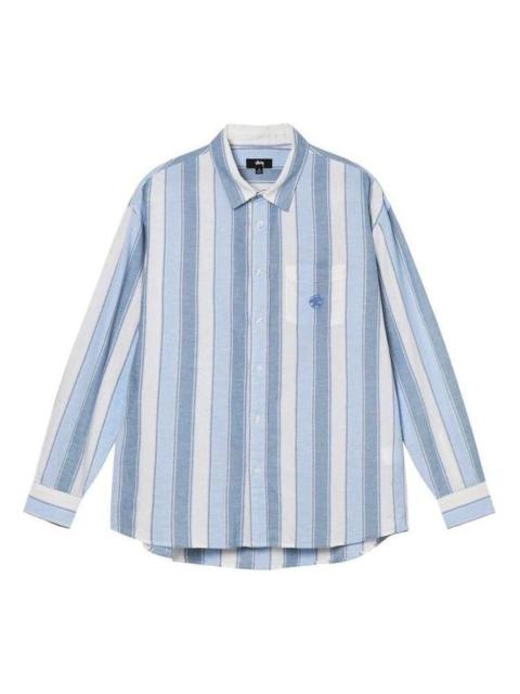 Stussy Wide Striped Shirt 'Blue' 1110239