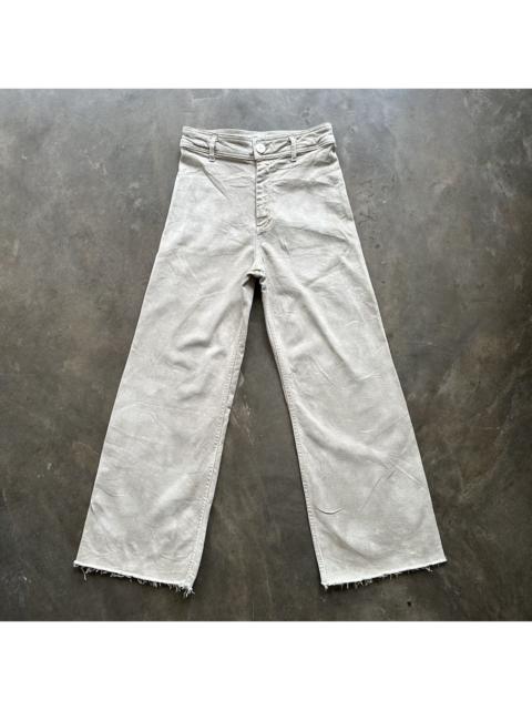 Other Designers Japanese Brand - Vintage Japanese Distressed Baggy Flare Trousers Pants
