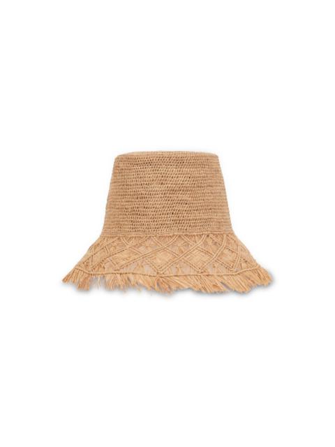 Zimmermann RAFFIA MACRAME BUCKET HAT