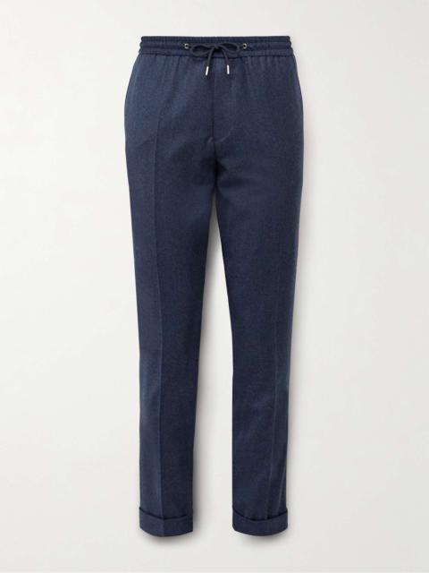 Slim-Fit Wool and Cashmere-Blend Flannel Drawstring Trousers