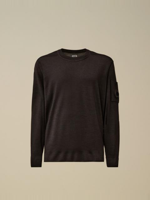 C.P. Company Merino Wool Crewneck Lens Sweater