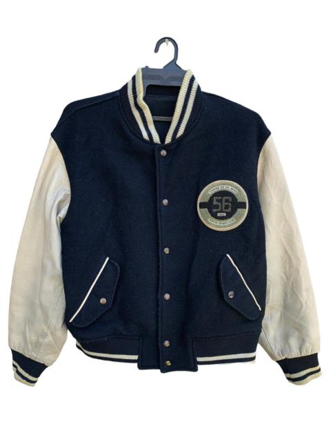 Japanese Brand - Comme Ca De Mode 56 Winter Club Leather Sleeve Jacket