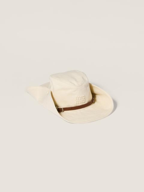 Miu Miu Drill cowboy hat