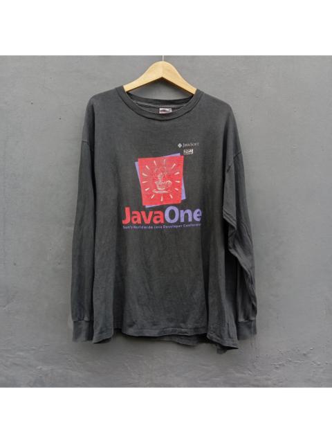 Streetwear - Vintage 90s JAVA software computer long sleeve tee by onieta