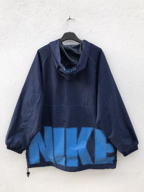 Nike Vintage Nike Block Big Logo Hooded Windbreaker Jacket