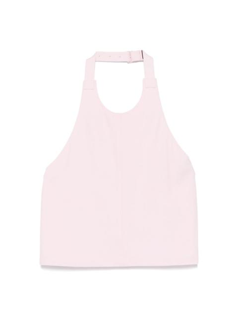 backless halter top