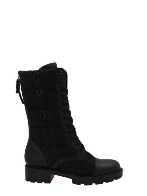 CHRISTIAN LOUBOUTIN Black Pavleta Flat"Stock" Boots/Booties