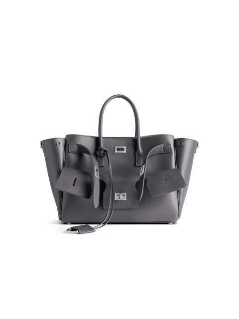 BALENCIAGA Women's Bel Air Small Carry All Bag in Grey
