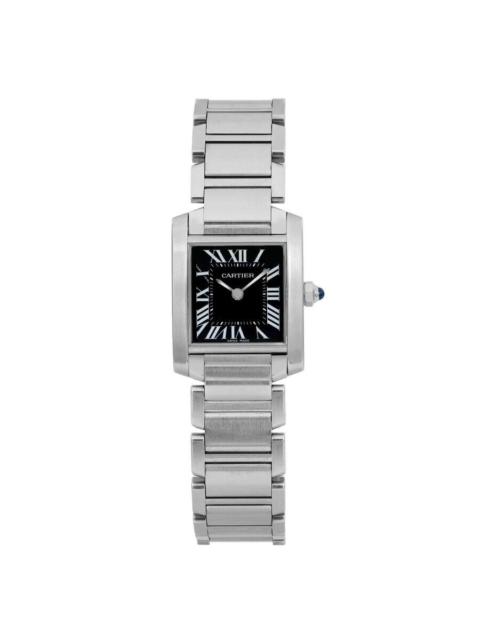 Cartier Pre-owned Cartier Tank Francaise Quartz Black Dial Ladies Watch W51026Q3