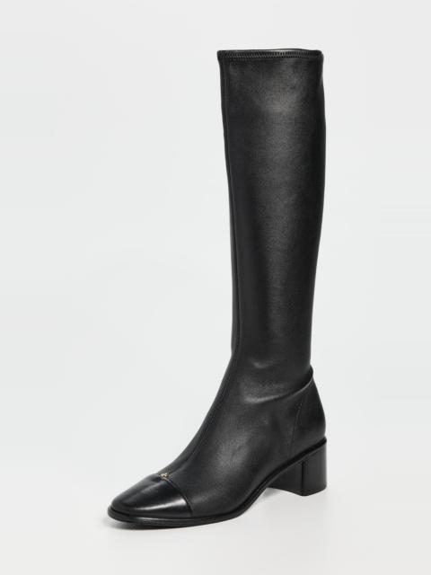 TORY BURCH Cap Toe Knee High Boots