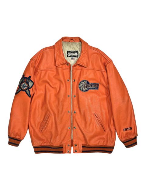Schott [4XL] Vintage Leather Varsity Jacket