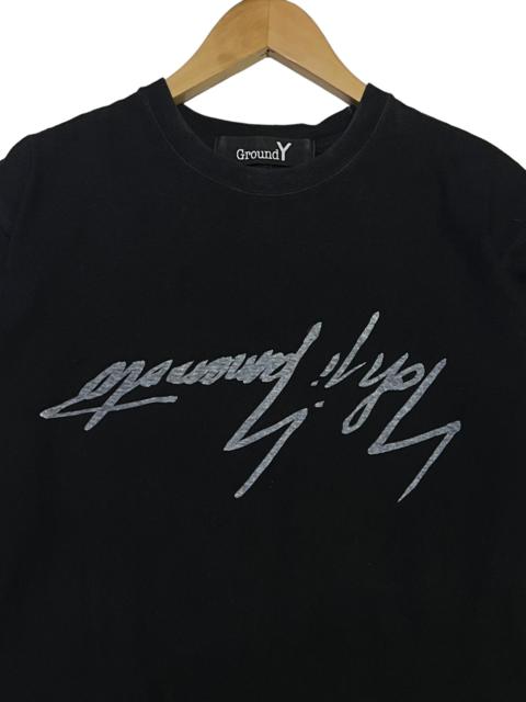 Yohji Yamamoto VINTAGE YOHJI YAMAMOTO UP SIDE DOWN BIG SPELLOUT LONG SLEEVE