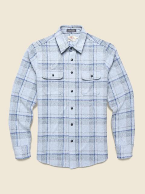 FAHERTY Legend Sweater Shirt - Marine Sky Plaid