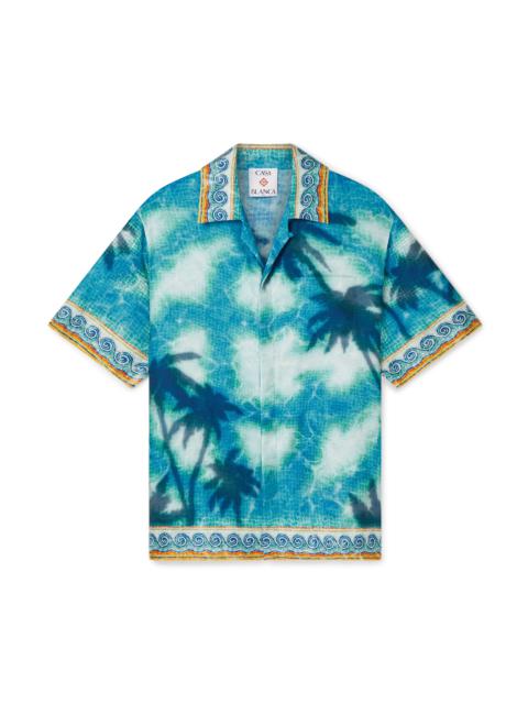 CASABLANCA Caustics Emblem Silk Shirt | Casablanca Paris