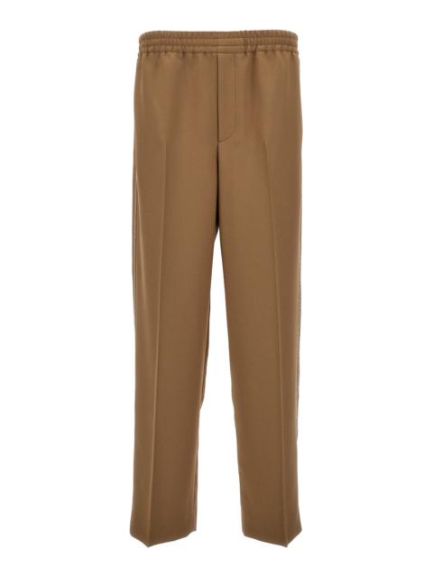 GUCCI Gucci Men Beige Tapered Leg Trousers In Technical Fabric Man