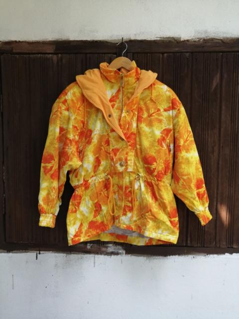 snow peak Vintage 90s Snow Island Flowers Overprint Ski Jacket