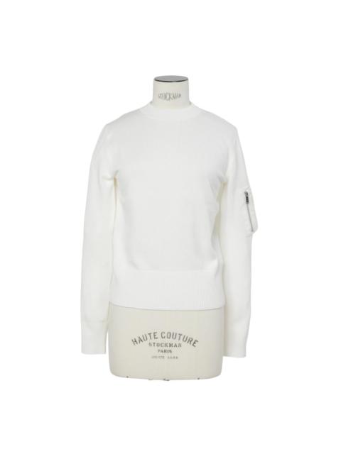 sacai Off White Twill x Cotton Pullover