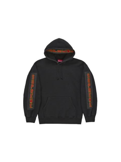 Supreme Supreme Woven Patches Hooded Sweatshirt Black