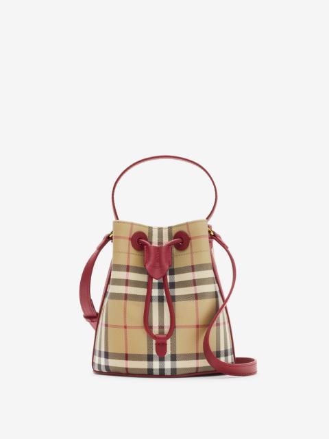 Burberry Mini Check Bucket Bag