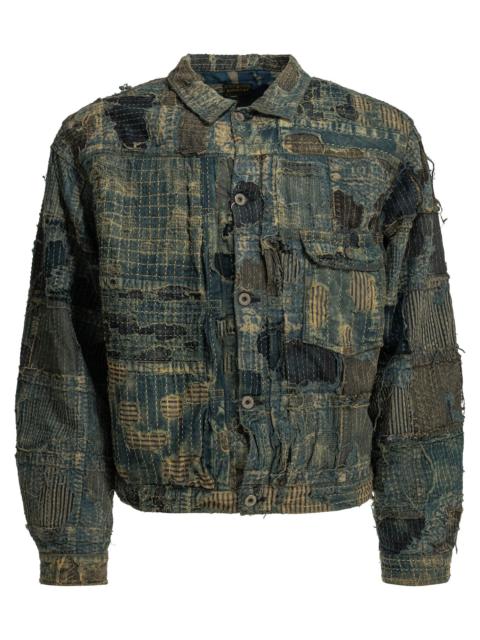 Kapital Kapital Boro Spring Denim Jacket Blue