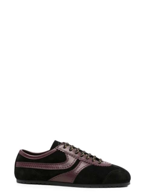 Dries Van Noten Dries Van Noten Women Black Panelled Leather Sneakers