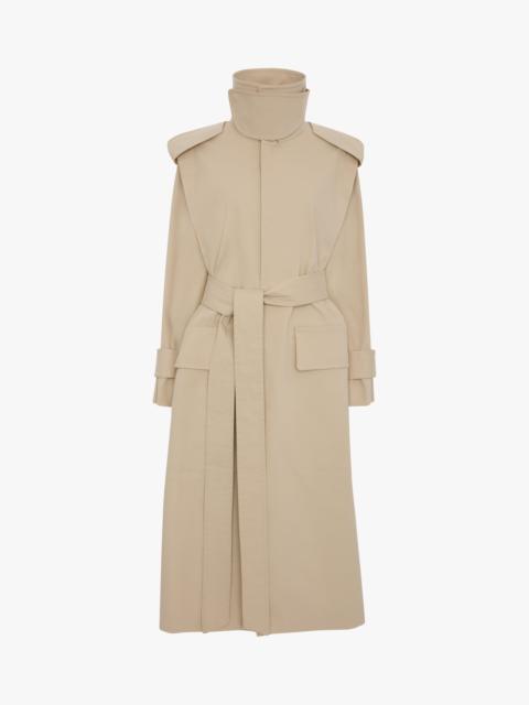 Victoria Beckham Philippa Trench Coat In Beige