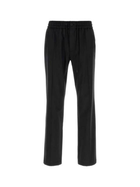 Dolce & Gabbana Dolce & Gabbana Men Black Stretch Wool Blend Pant