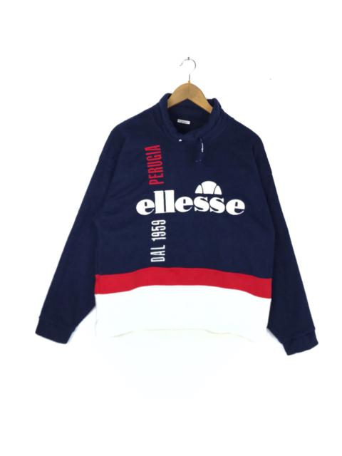 Other Designers Vintage - Vintage Ellesse Fleece Sweatshirt Medium Size 90s Dope Hype