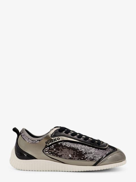 PINKO Pinko Reby 10 Mirror Fabric Sneakers With Sequins