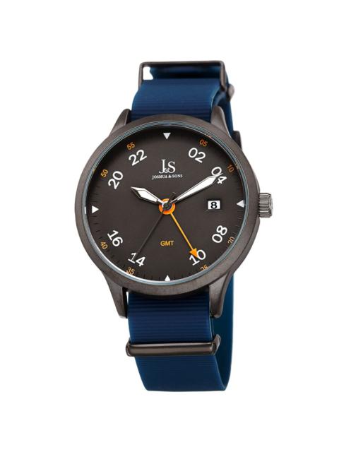 Other Designers Joshua and Sons GMT Grey Dial Men's Watch JX147GNBU