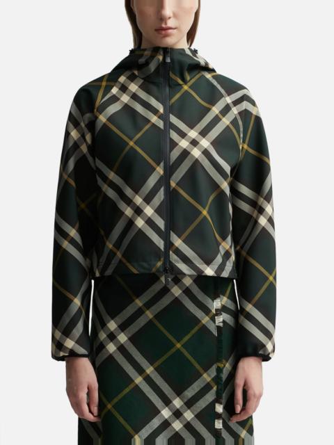 Burberry CROPPED CHECK LIGHTWEIGHT JACKET
