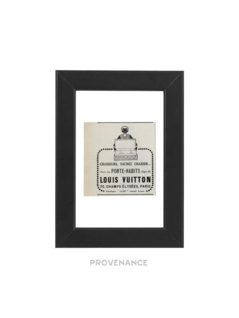 Louis Vuitton Antique Vintage Newsprint Ad - PORTE-HABITS