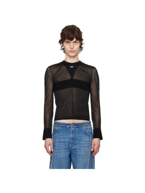 Jean Paul Gaultier Black 'The Logo Knit' Sweater