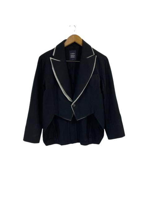 Yohji Yamamoto Rare Limi Fue X Yohji Yamamoto Cropped Jacket Black Fashion